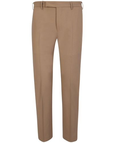 PT01 Straight-Leg Cropped Tailored Pants - Natural