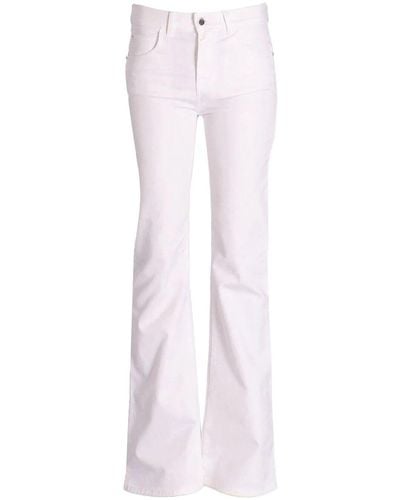 Emporio Armani Logo-patch Flared Jeans - White