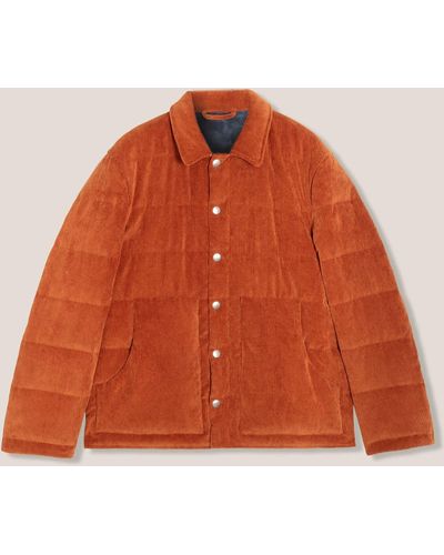 Doppiaa Aalofi Copper Corduroy Jacket - Orange