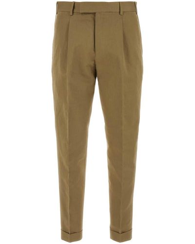 PT01 Cappuccino Stretch Cotton Pant - Natural
