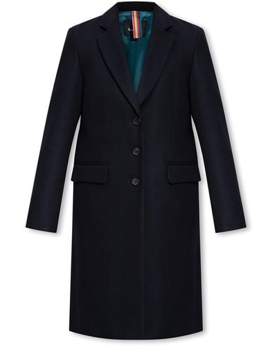 PS by Paul Smith Coat With Notch Lapels - Blue
