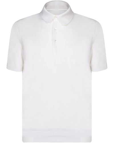 ZEGNA Premium Cotton Polo Shirt - White
