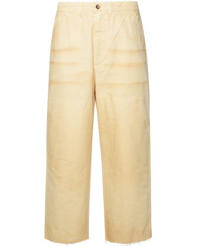 Golden Goose Cotton Trousers - Natural