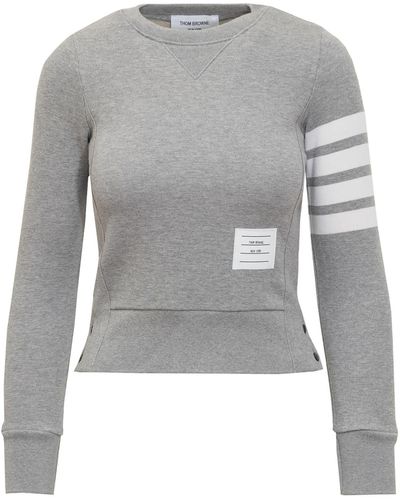 Thom Browne Pullover Seweatshirt - Grey