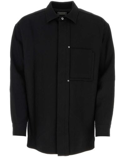 WOOYOUNGMI Wool Shirt - Black