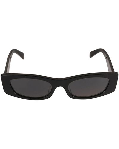 Celine Long Rectangle Sunglasses - Black