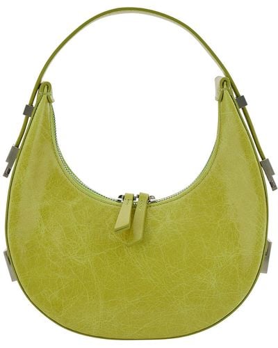 OSOI Toni Mini Shoulder Bag With Engraved Logo - Green