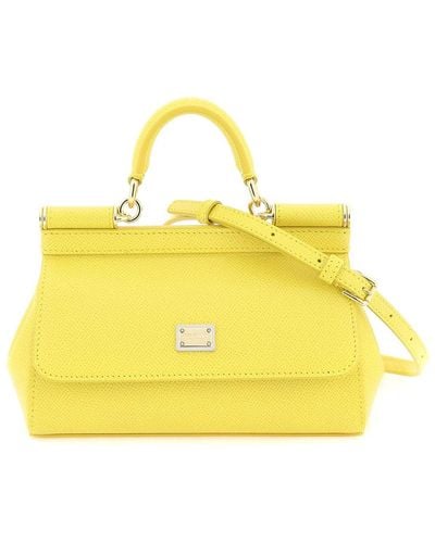 Dolce & Gabbana Dauphine Mini Sicily Bag - Yellow