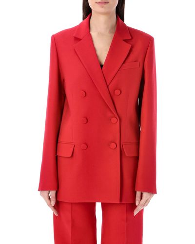 Valentino Garavani Crepe Couture Blazer - Red