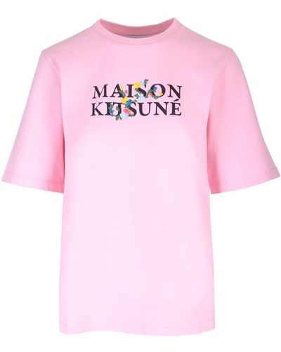 Maison Kitsuné Classic Signature T-shirt - Pink