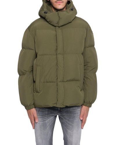 DIESEL Puffer Jacket With Detachable Hood - Green
