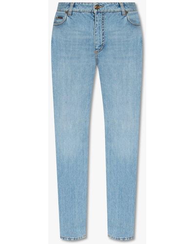 Etro Printed Jeans - Blue