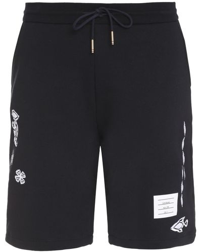 Thom Browne Cotton Bermuda Shorts - Black