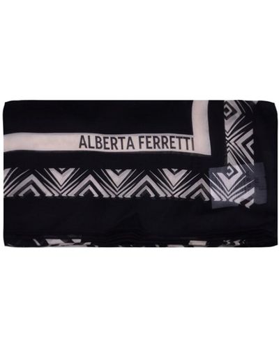 Alberta Ferretti Chiffon Scarf - Black