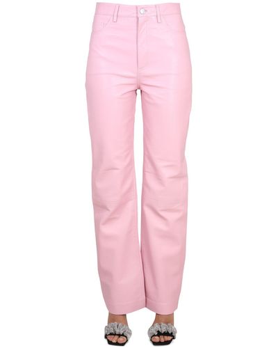 REMAIN Birger Christensen Leather Pants - Pink
