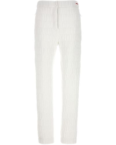 Ferragamo Quilted Pants - White