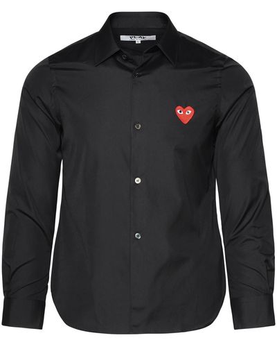 COMME DES GARÇONS PLAY Comme Des Garçons Play Black Cotton Shirt