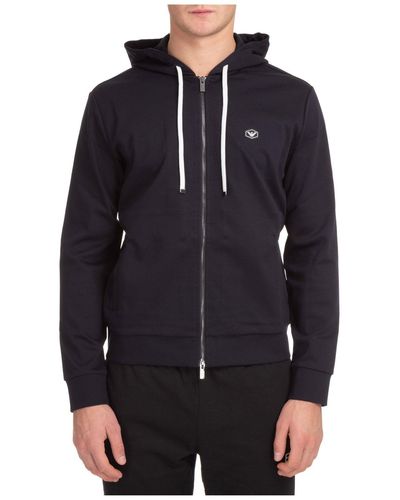 Giorgio Armani Sweatshirt With Zip Sweat - Black