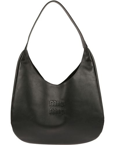 Miu Miu Softy Shoulder Bag - Black