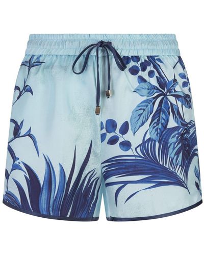 F.R.S For Restless Sleepers Flowers Alie Shorts - Blue