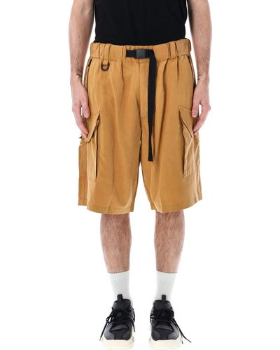 Y-3 Belted Cargo Shorts - Natural