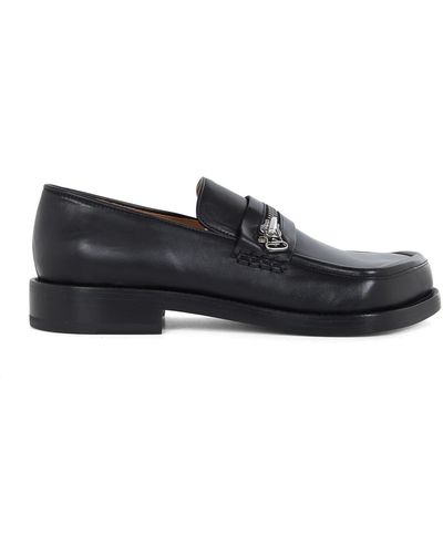 Magliano Zipped Monster Loafer With Different Zip Closure - Black