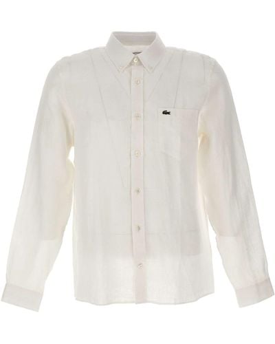 Lacoste Linen Shirt - White
