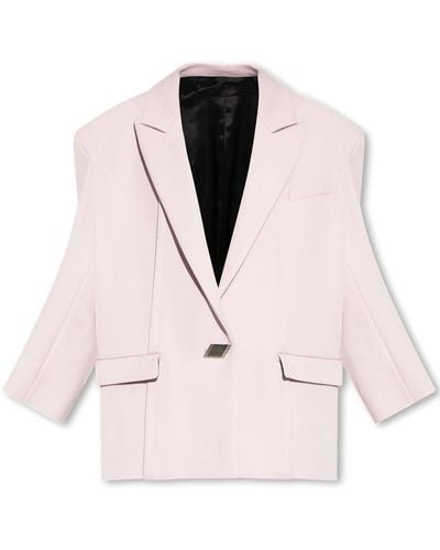 The Attico Single-Breasted Blazer - Pink
