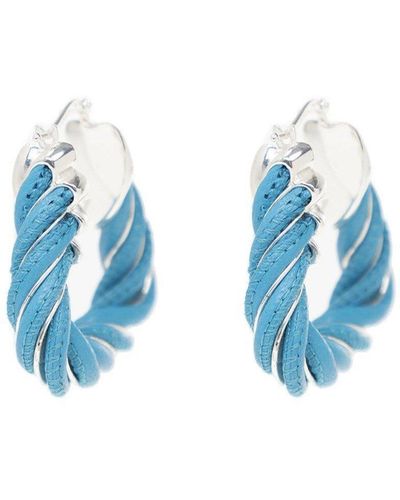 Bottega Veneta Triangular Earrings - Blue