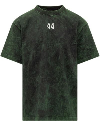 44 Label Group T-shirt With 44 Label Logo - Green
