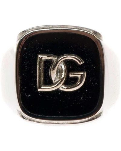 Dolce & Gabbana Gray Brass Ring main image 1