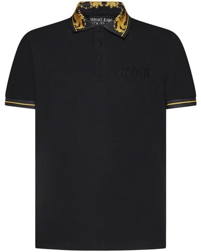 Versace Jeans Couture Couture Polo T Shirt - Black