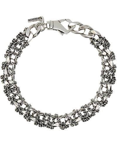 Emanuele Bicocchi 925 Entwined Chain Bracelet - Metallic