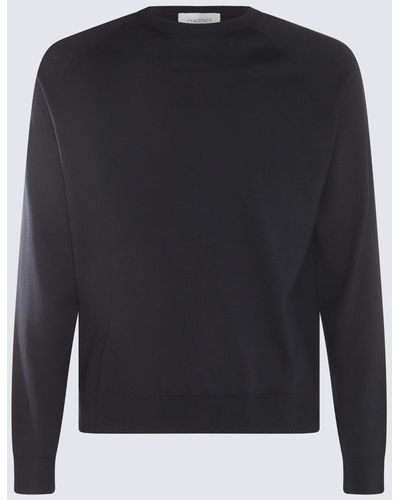 Piacenza Cashmere Cotton-Silk Blend Sweater - Black