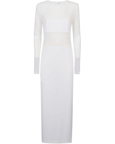 Norma Kamali Dash Dash Side Slit Dress - White