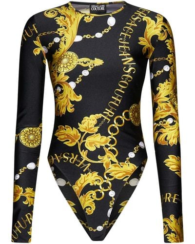 Versace Baroque-Print Bodysuit - Multicolor