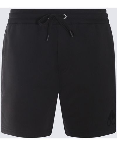Moose Knuckles Cotton Shorts - Black