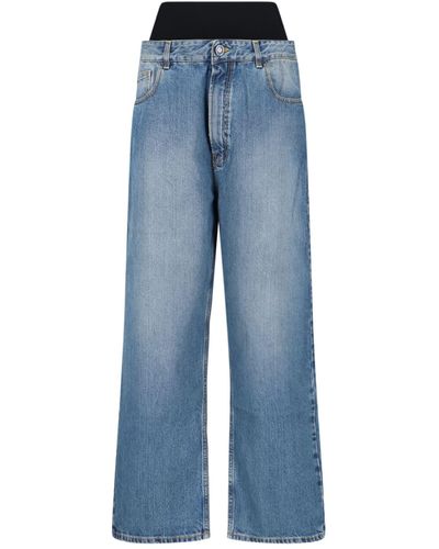 Alaïa Waist Detail Jeans - Blue