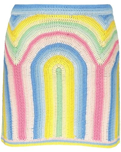 Casablancabrand Crochet Knit Skirt - Multicolour