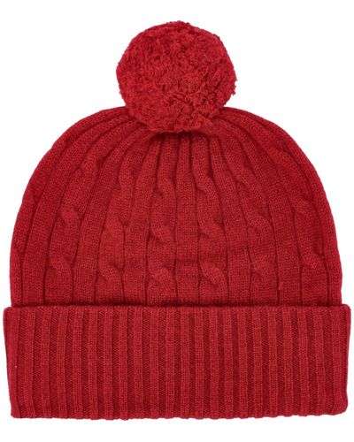 Polo Ralph Lauren Cable Knit Beanie - Red