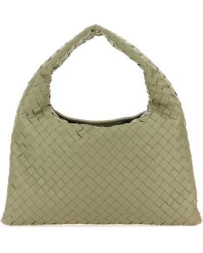 Bottega Veneta Sage Leather Small Hop Shoulder Bag - Green