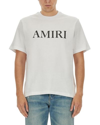 Amiri T-Shirt With Logo - Grey