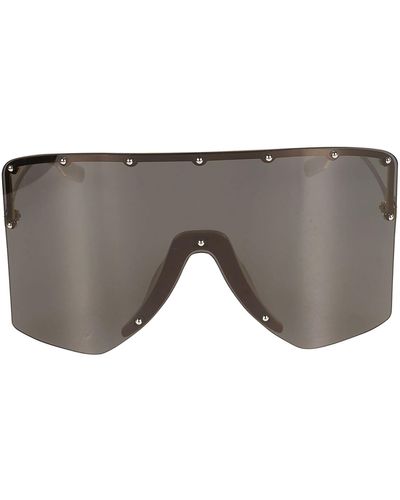 Gucci Shield Studded Sunglasses - Gray