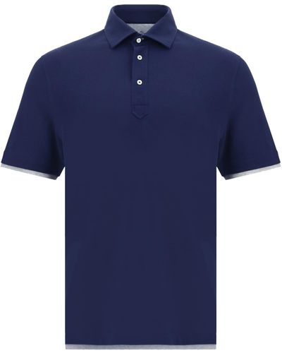 Brunello Cucinelli Polo Shirt - Blue