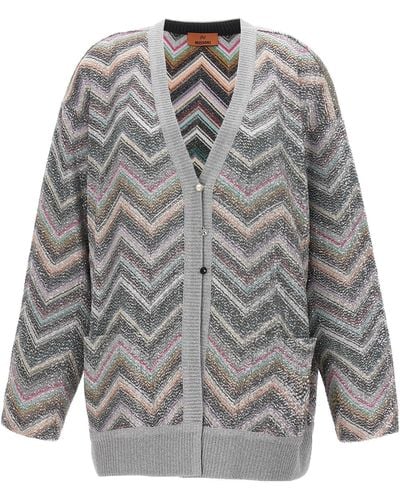 Missoni Sequin Cardigan Sweater, Cardigans - Gray