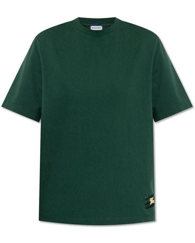 Burberry Patched T-Shirt, ' - Green
