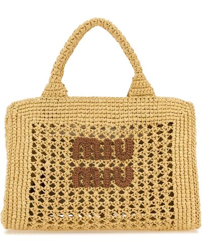 Miu Miu Crochet Handbag - Metallic