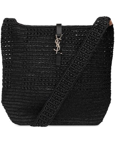 Saint Laurent ‘Le 5 A 7 Medium’ Shopper Bag - Black