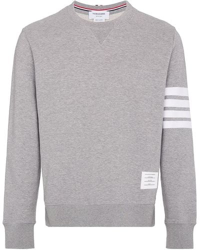 Thom Browne Grey 4-bar Sweatshirt