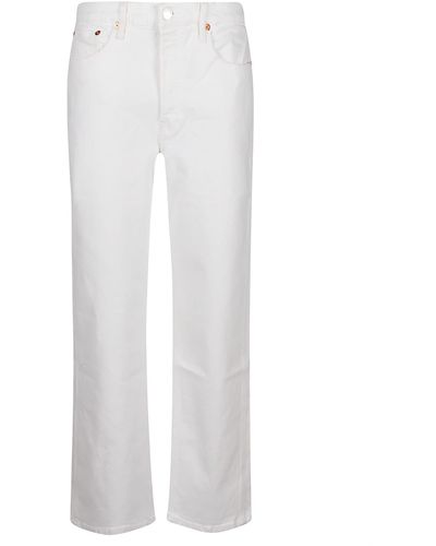 RE/DONE 90S High Rise Loose Jeans - White